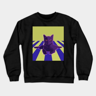 Glitchy cat Crewneck Sweatshirt